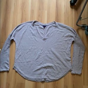 Soft purple v-neck sweater
